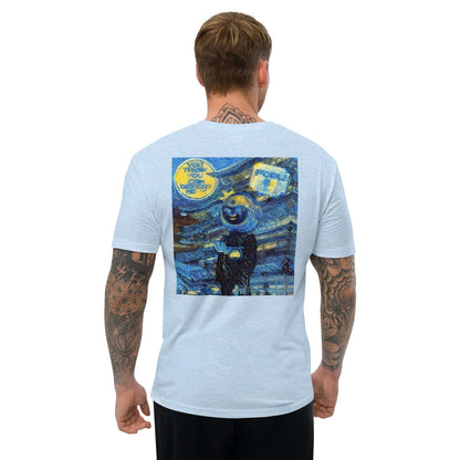 Starry Night For AI Final Boss Battle - Short Sleeve T-Shirt - Retro Artwork for a Stylish Statement