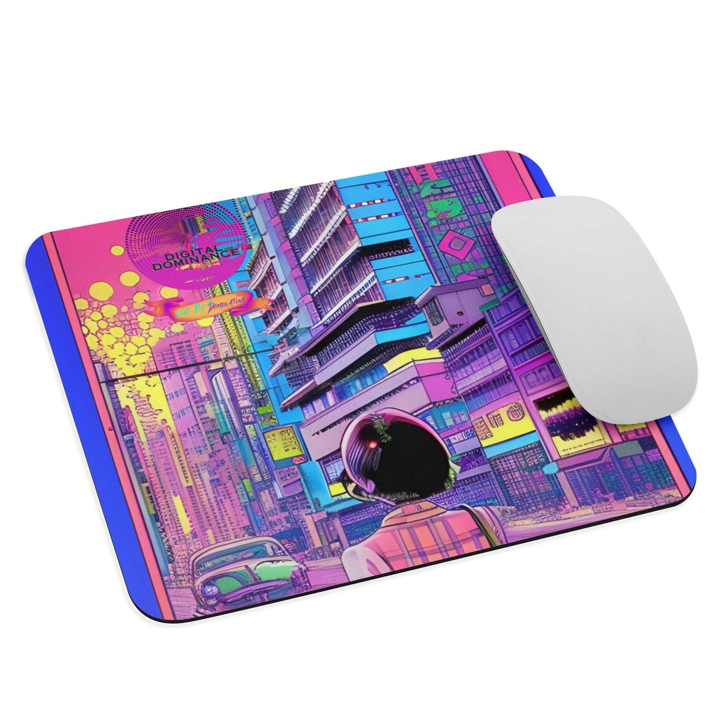 Unleash Your Digital Dominance with the AI-Inspired Retro Solarpunk Mousepad!